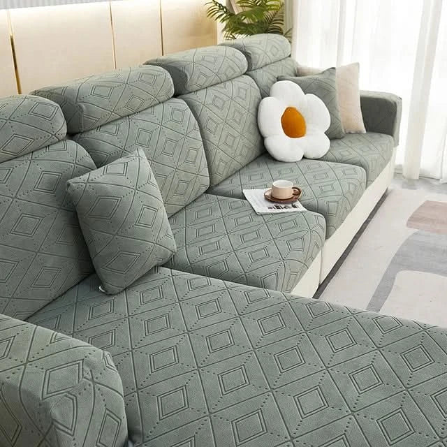 Skanto | SlipBliss - Elegant Jacquard Non-Slip Sofa Trekk
