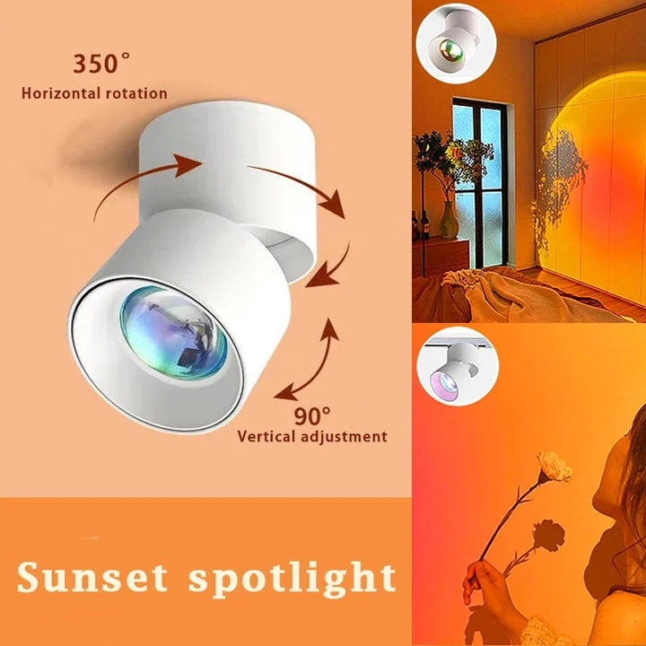 Skanto | LED Solnedgang Atmosfære Vegg Spotlight