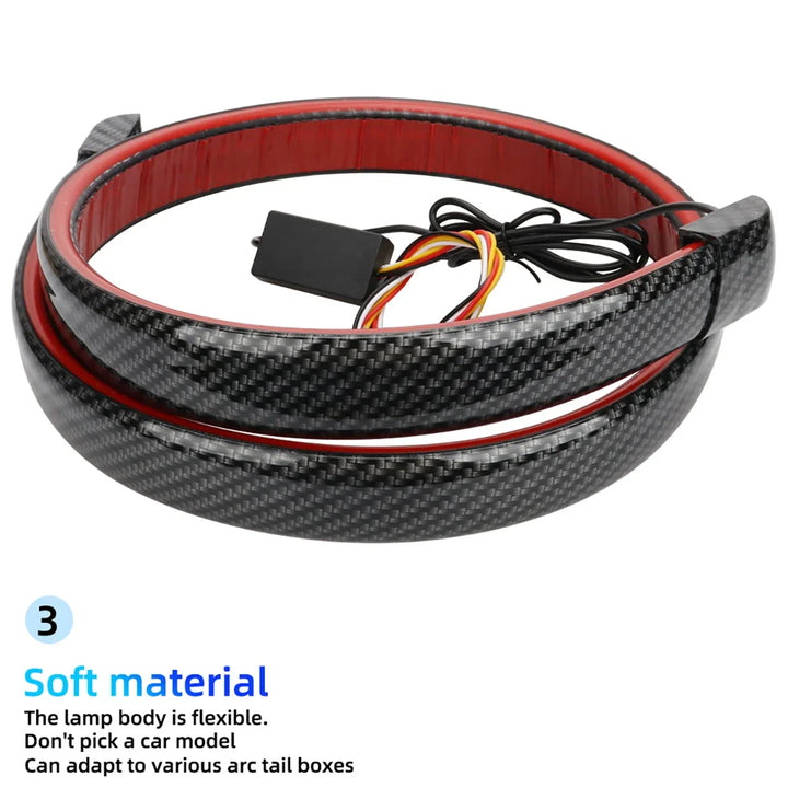 Skanto | Karbonfiber Bil LED Spoiler Lyslist