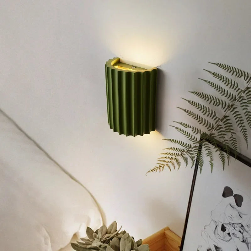 Norvo | Nordiske LED vegglamper i harpiks Blubs G9 for soverom, nattbord, bakgrunn, gang, restaurant, innredning, veggbelysning apparater