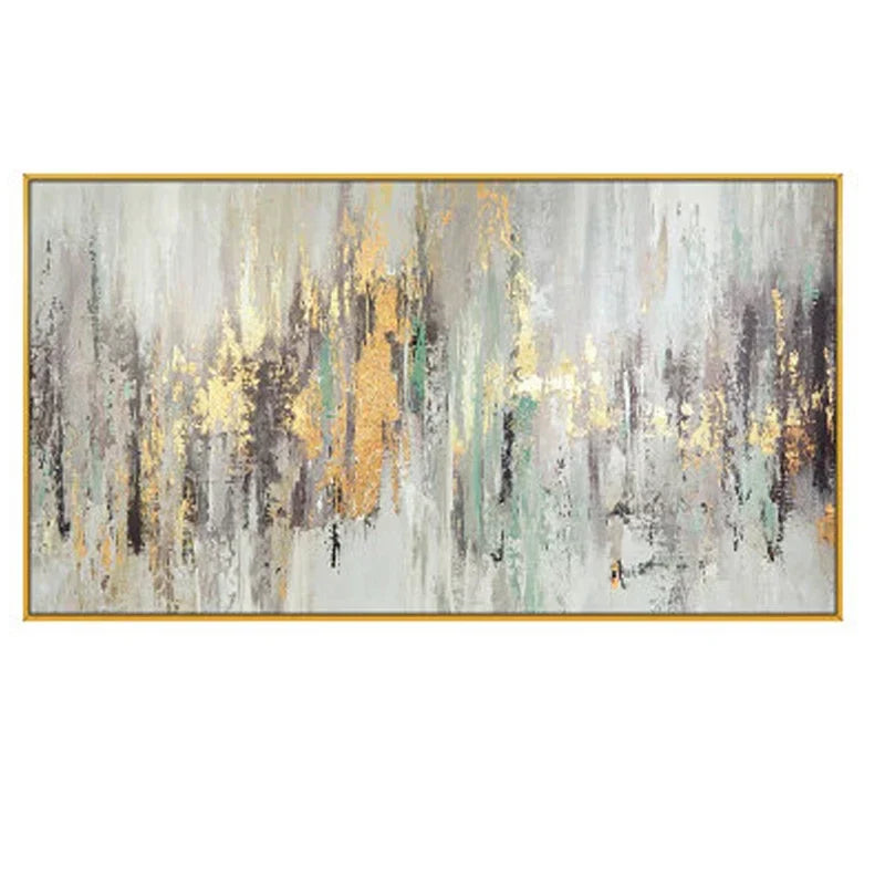 Neutral Colors Vintage Abstract Green Beige Gray Wall Art Fine Art Canvas Prints Modern Picture For Living Room Bedroom Art Decor | Skanto