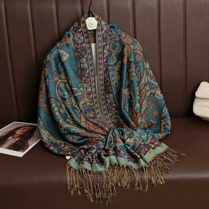 Skanto | Élégancea | Dame skjerf | Cashmere følelse | 70 × 190 cm | Luksus trykk & varm