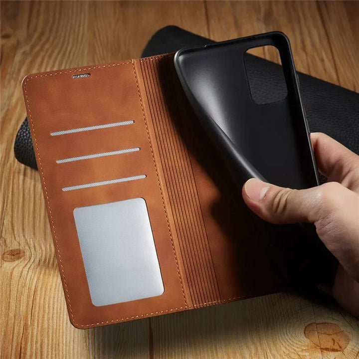 Skanto | Samsung Etui: Magnetisk Lærveske for Stilig Beskyttelse