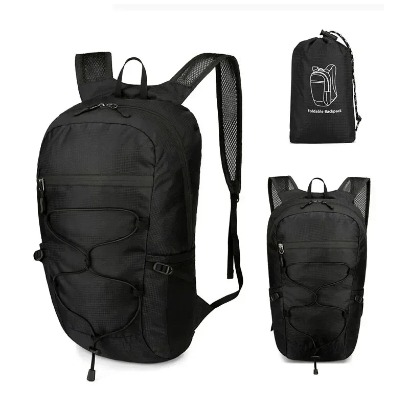 Norvo | Utendørs Ryggsekk PackLite 20 L | Ultralett & Vanntett | Sammenleggbar for Reise & Fotturer