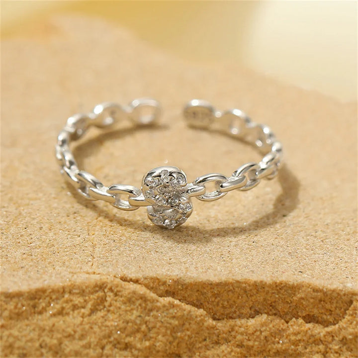 Skanto | Delikat Diamant Bokstav Initial Ring