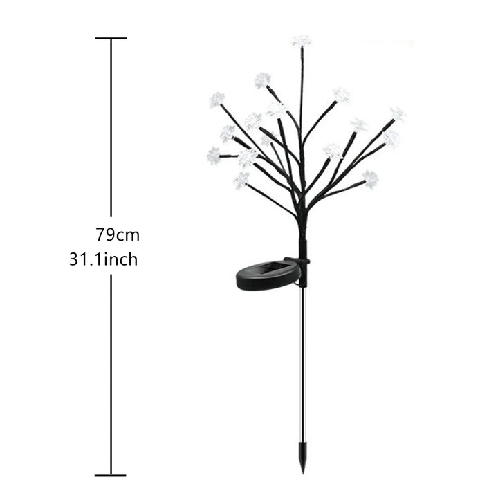 Sakura Tree Solar Flower Pathway Utendørs Lys | Skanto