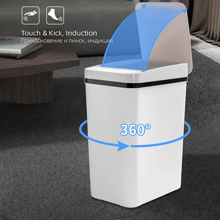 Vanntett Smart Wave Sensor Automatisk Søppelbøtte | Skanto