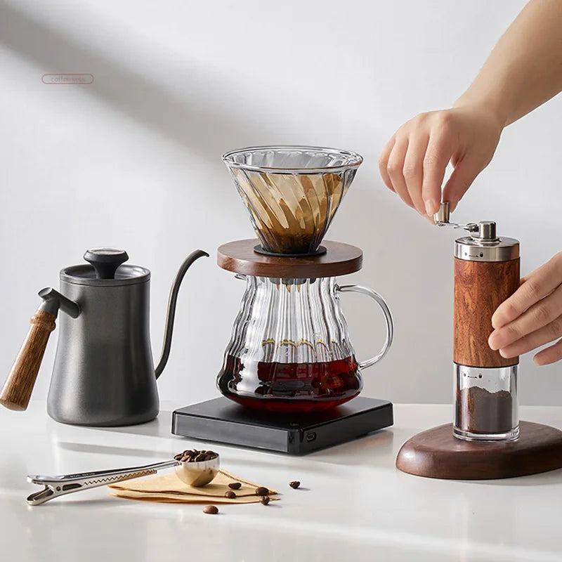 Skanto | GIANXI Hånd Punch Kanne med Lokk Drypp Svanenakke Tut Kaffe Vannkoker Lang Åpning Kaffe Maskin Kaffe Tilbehør