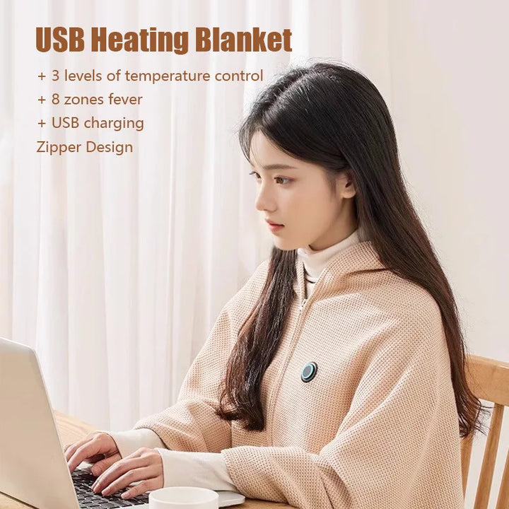 Skanto | Oppladbart USB Vinter Reisevarmeteppe