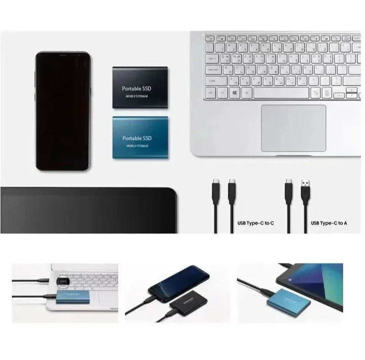 Skanto | Ekstern Bærbar SSD 128GB – Høy Overføringshastighet, USB-C