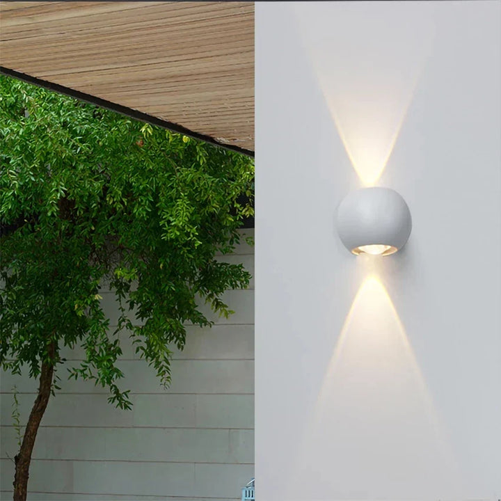 SolarGlow - 6W Vegglampe for Utendørs Skanto