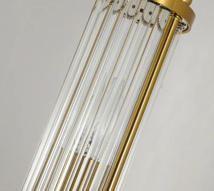 Skanto | BrilluxGlow – Stilig Krystall- og Messing Vegglampe
