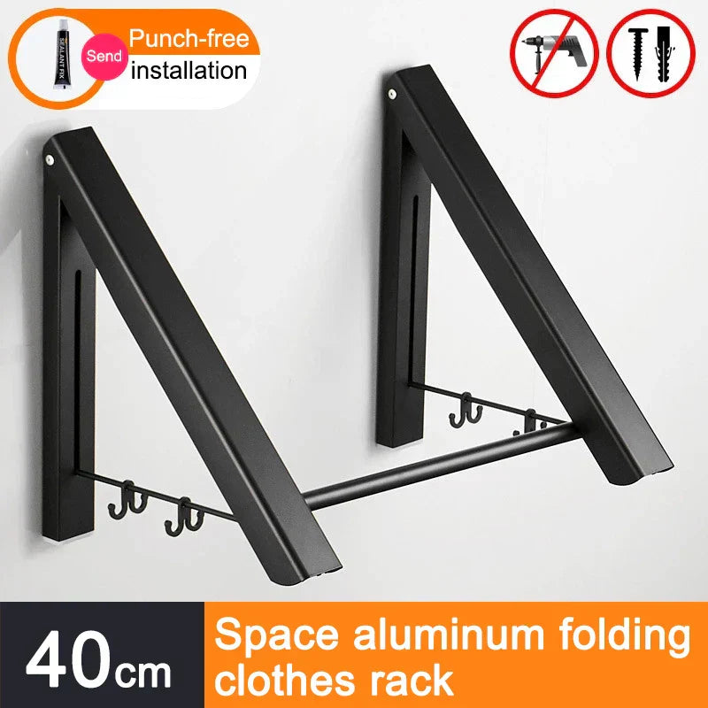 Space Saver FoldaSkantoe Veggkleskap Aluminiumhylle | Skanto