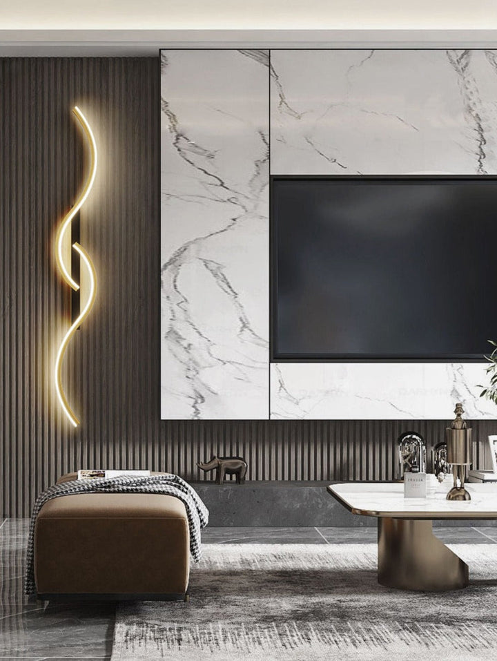 Skanto | Moderne LED Vegglampe – Kunstnerisk Kombinasjon av Former