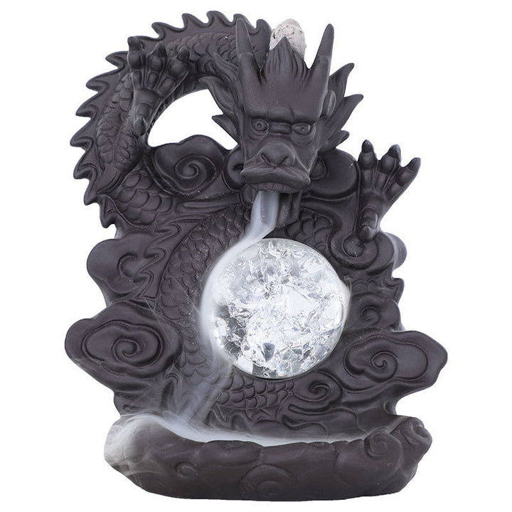 Mystic Dragon Lucky Clay Waterfall Burner | Skanto