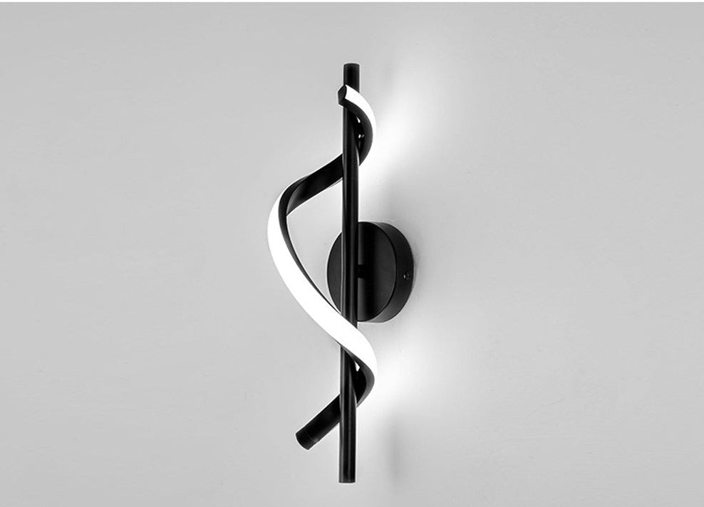 Skanto | SpiralLume – Minimalistisk LED Vegglampe med en Moderne Kante