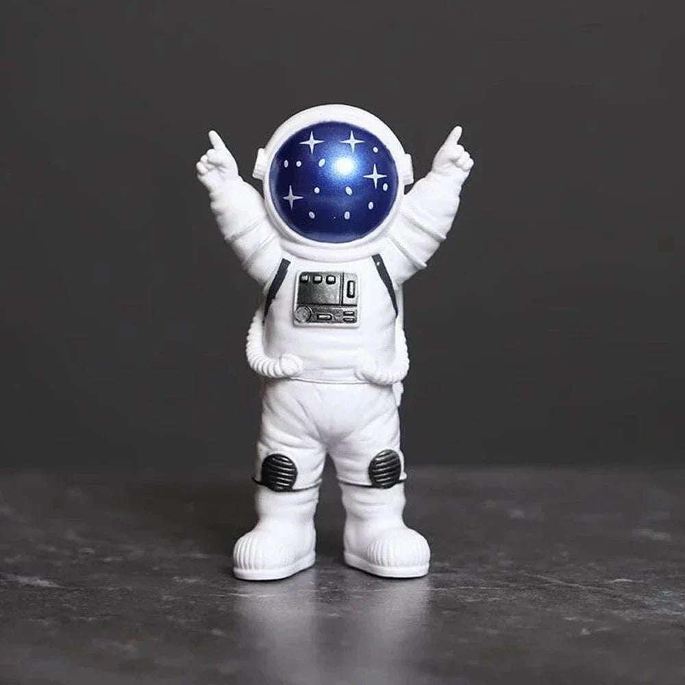 Skanto | Harpiks Astronaut Figur Statue Rom Reisende Skulptur Utdanningsleketøy Skrivebordsdekorasjon Astronaut Modell For Barn Gave