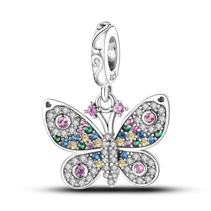 Skanto | 925 Sølv Gylden Leopard Charms Perler Fargerik Kameleon Nesehorn Løve Skarabé Katt Anheng Kompatibel med Original Pandora Armbånd Smykker