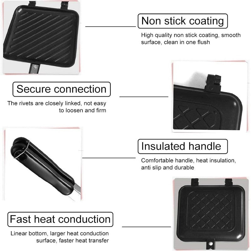 Skanto | Dobbeltrads non-stick sandwich maker panne