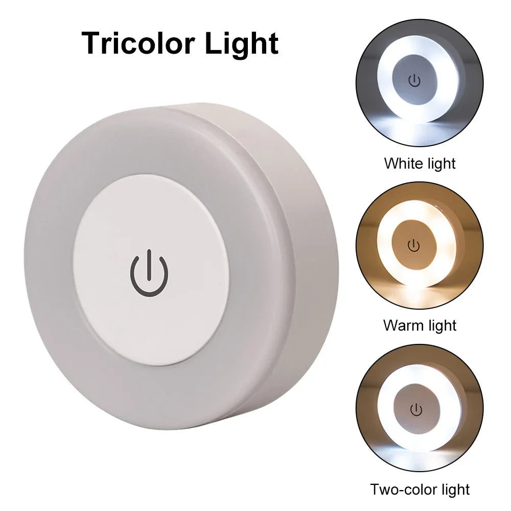 Skanto | LUMORA Touch LED Nattlys | USB Oppladbar | Magnetisk & Trinnløs Dimming | Varme & Kaldt Lys