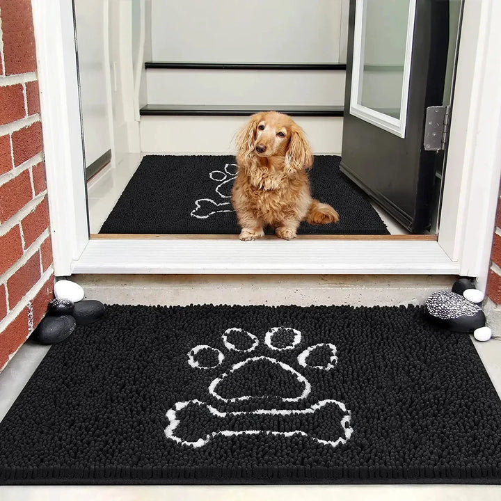 Skanto | Hund Dørmatte – Super Absorberende, Rutsjebeskyttende Matte