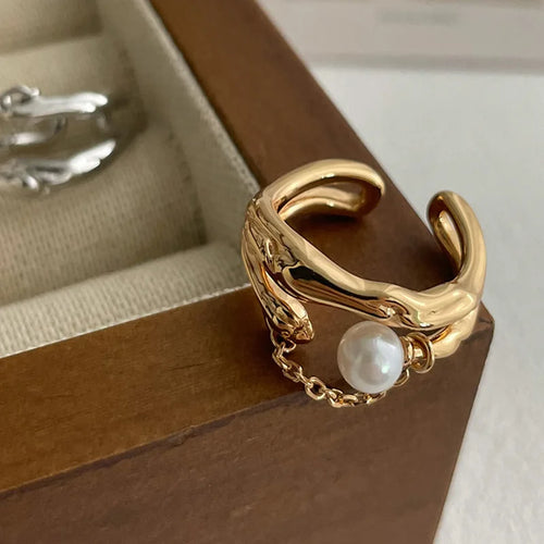 Skanto | S925 Lagd Antikk Inspirert Perle Ring
