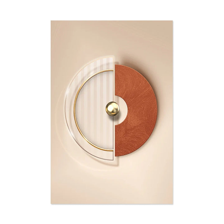 Harmonious Abstract Geometry Modern Aesthetic Wall Art Fine Art Canvas Prints Posters Pictures For Modern Apartment Living Room | Skanto