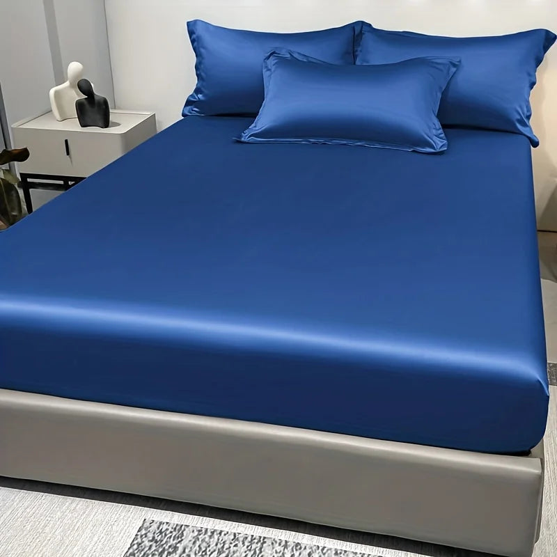 Skanto | SatinDreams Luksus Fitted Ark | Silke Satin Sengark | Pustende & Kjølende | Rynkefri | Lett å Ta Vare på
