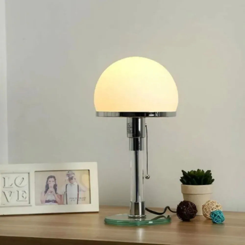 Skanto | Moderne Minimalistisk Glass LED Bordlampe for Hjemmedekorasjon