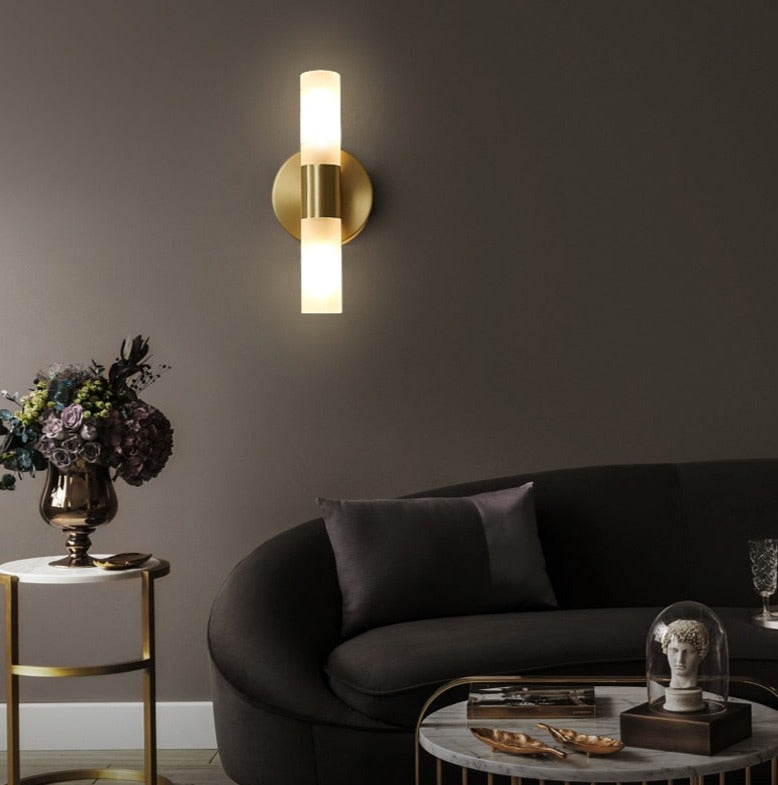 Skanto | EliteLume – Minimalistisk Gull Vegglampe med Energieffektiv LED