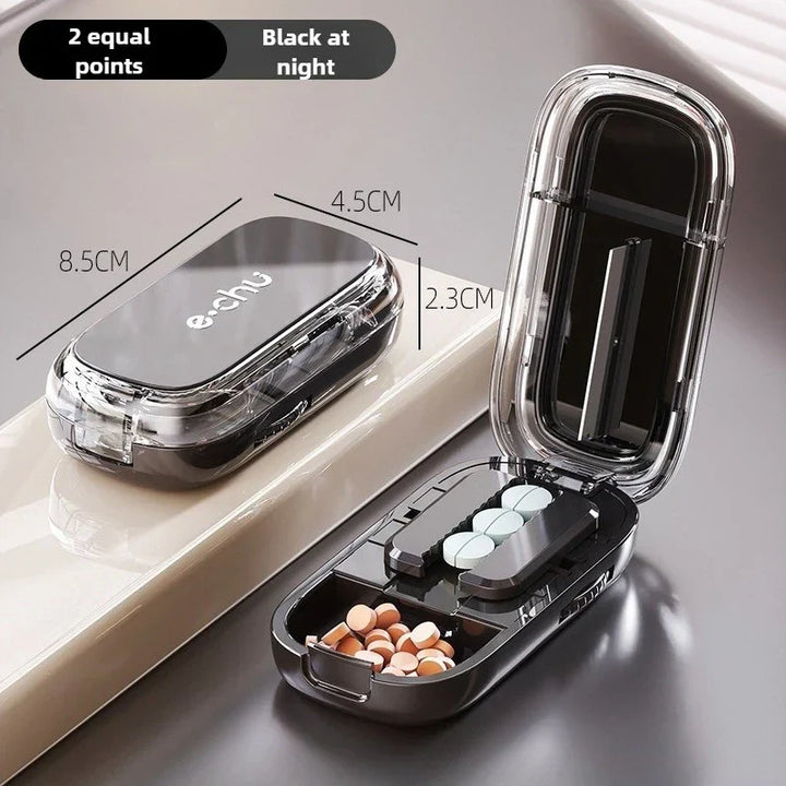 Pocket Size Dustproof Pill Cutter Organizer | Skanto