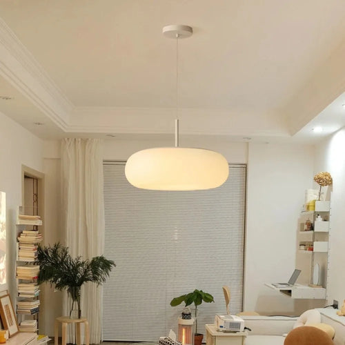 Skanto | Moderne Krem Pendellampe i Enkelt Kronestil med Varm LED Belysning
