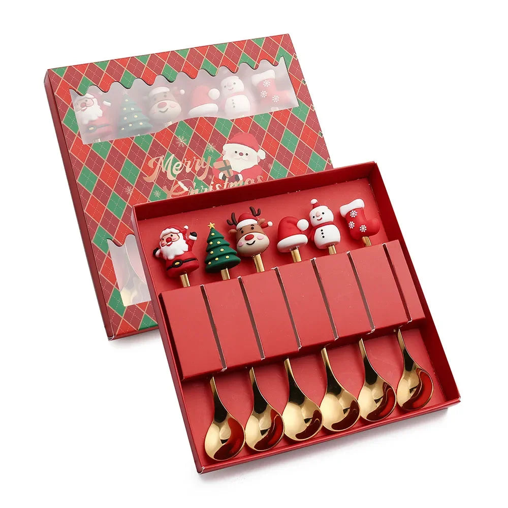 XmasSpoons – Stilig Jule Skje Sett for Festlige Bord Skanto