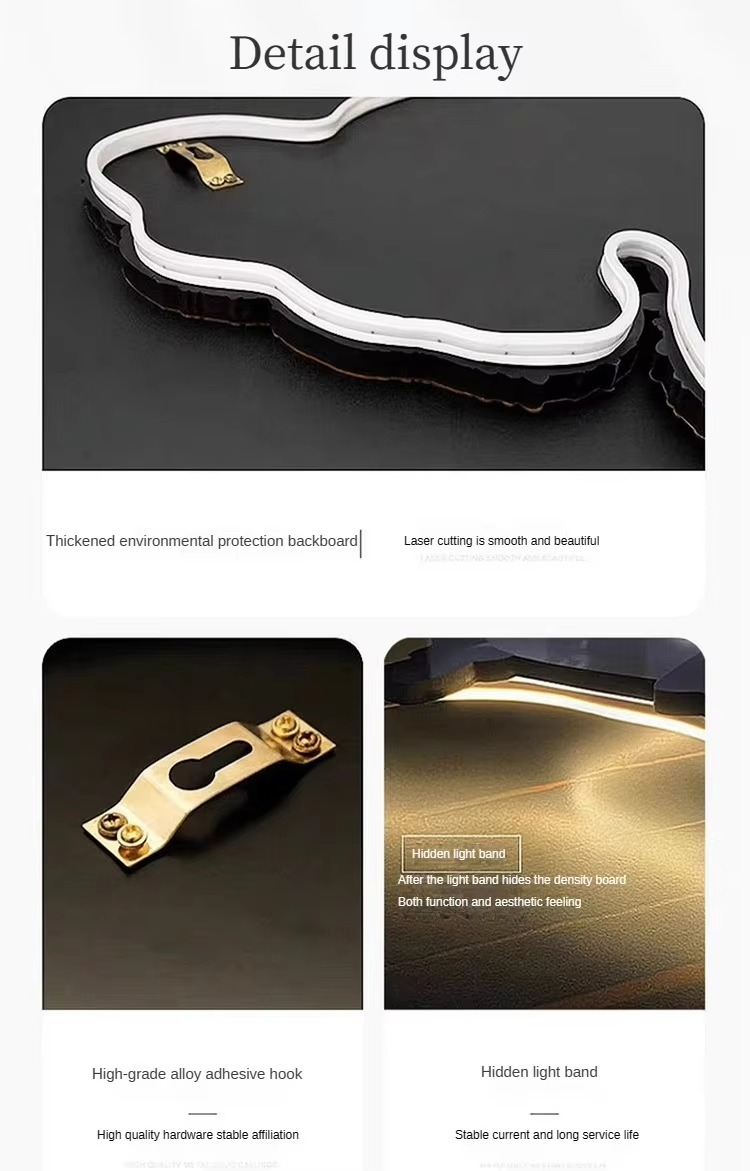 Elegant LED-Wandleuchte for Schlaf- og Wohnräume