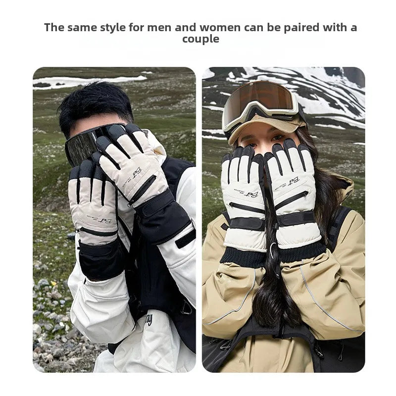 Skanto | GlacioShield Pro Hansker | Vanntette Vinterhansker | Berøringsskjerm & Sklisikker | Varm Fleece Fôr for Ski, Sykling & Utendørs