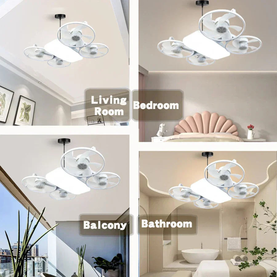 Skanto | Sommer Kjølig Multi-Proppeller Moderne LED Takvifte