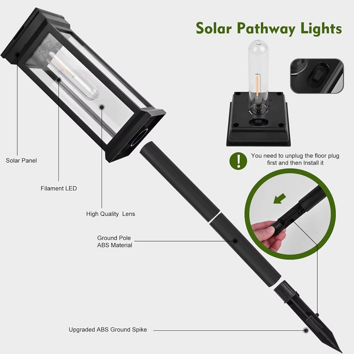 Skanto | Solar Glow Hagebane Lys – 2 Stykk Sett