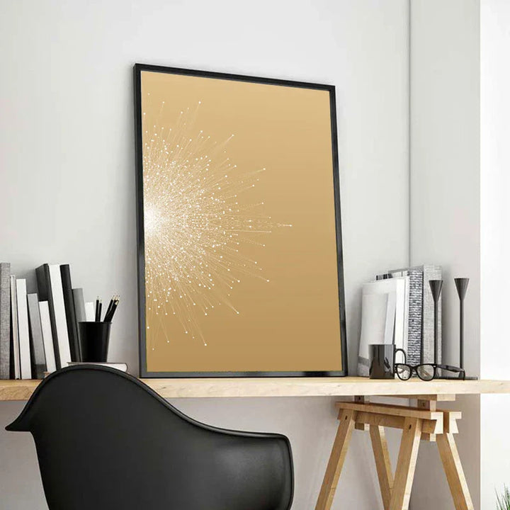 Contrast Color Abstract Particle Geometry Wall Art Quality Canvas Prints Pictures For Living Room Bedroom Home Office Decor | Skanto