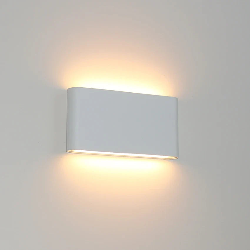 Værbestandig LED vegglampe, Robust dekorativ vegglampe for innendørs og utendørs bruk | Skanto