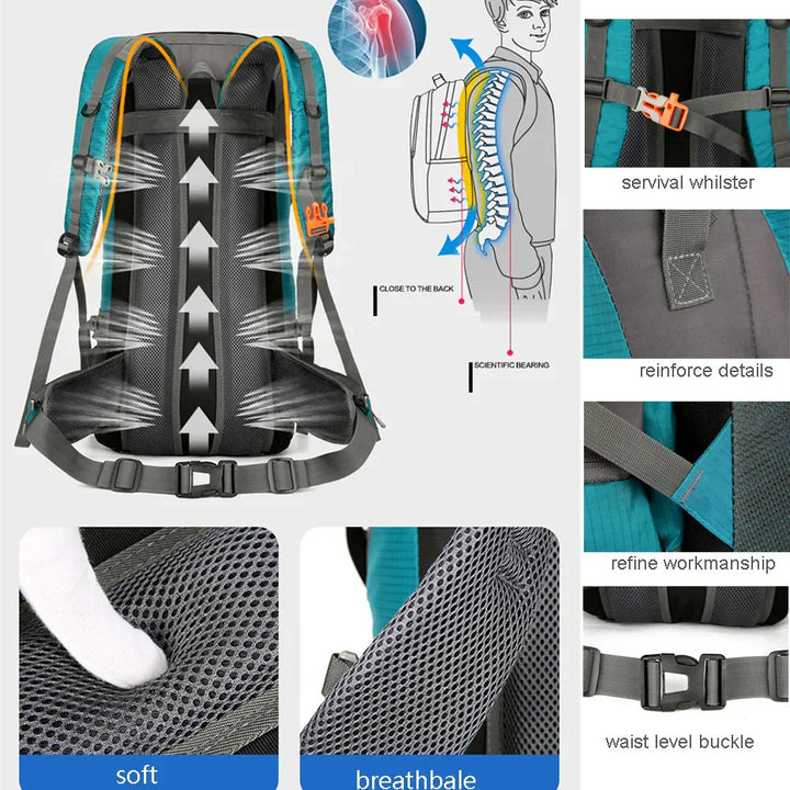 Alpivento 70L tursekk med regntrekk | Skanto