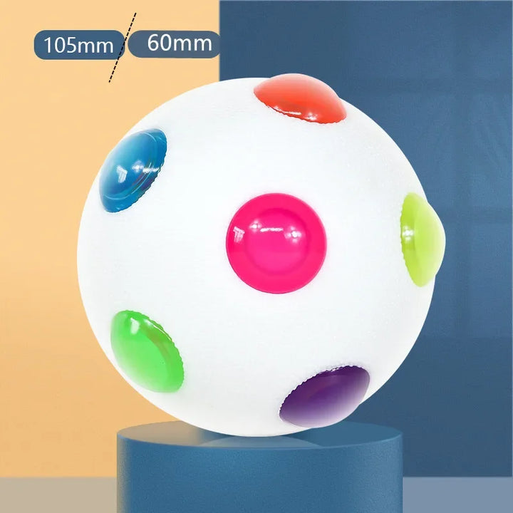 Skanto | Hundelekeg GlowPaw Ball | LED Lysball | Elastisk & Bite Resistant | For Hunder, Katter & Barn