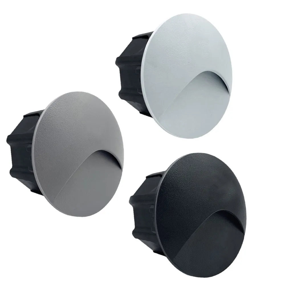 Norvo | Moderne vanntett IP65 LED innfelt vegglampe for utendørs belysning - 3W innebygd trinn- og trapp-balkongportal lys