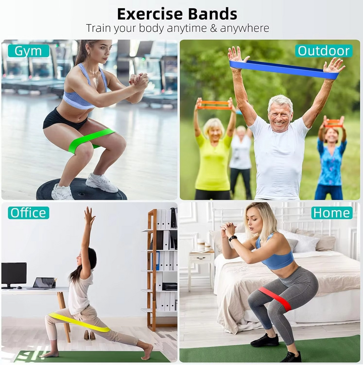 Skanto | Motstandsbånd Fitness Sett for Styrketrening og Full Body Trening