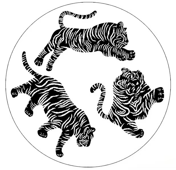 Skanto | Plysj Rund Leopardmønster Område Rug – Myk Tyknet Gulvmatte for Soverom eller Stue