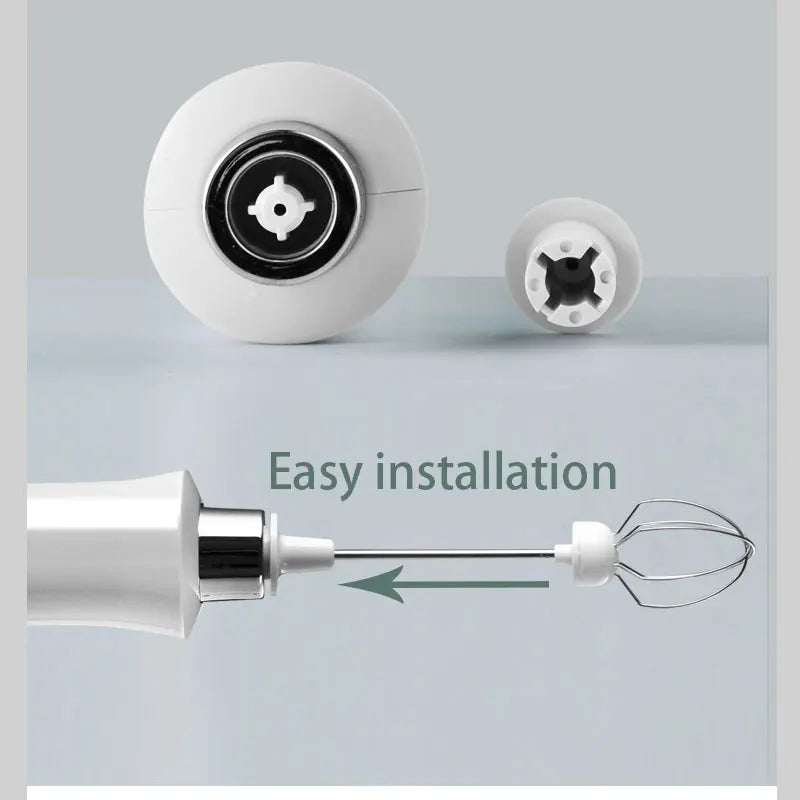 Norvo | 3 I 1 Elektrisk Melkeskummer Laderbar Melkeskummer Håndholdt Skummende Enhet Høye Hastigheter Melkeskummer Drikkeblander Kaffe