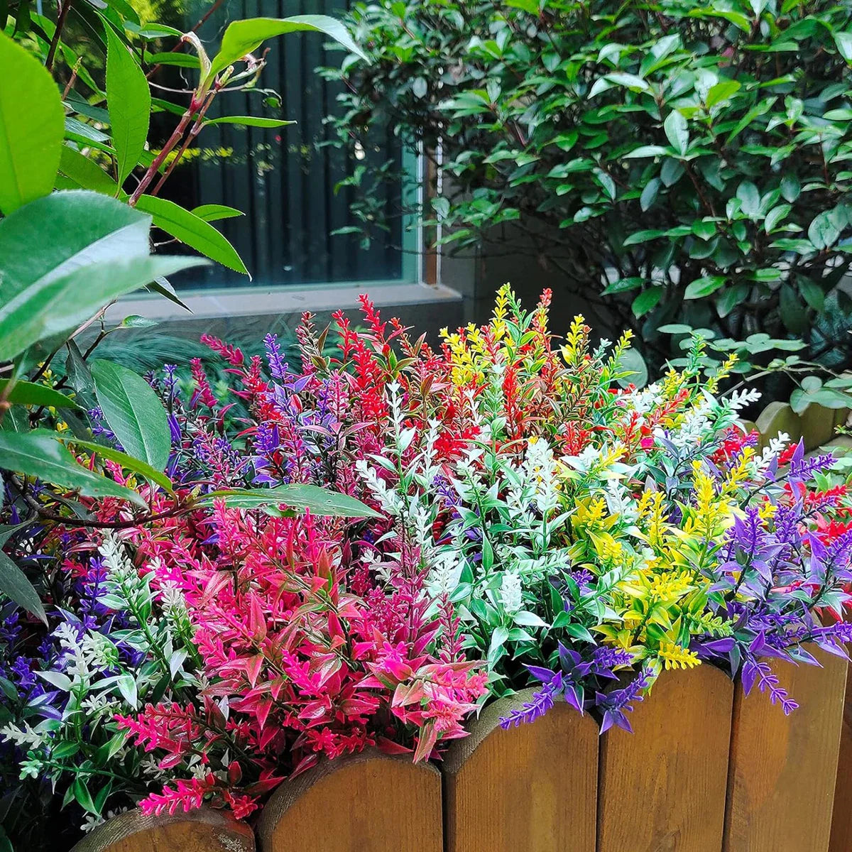 Norvo | Florabell 12 Delt Sett Kunstig Lavendel | Kunstige Planter for Bryllup, Vaser, Garlands & Dekorasjon | For Innendørs & Utendørs