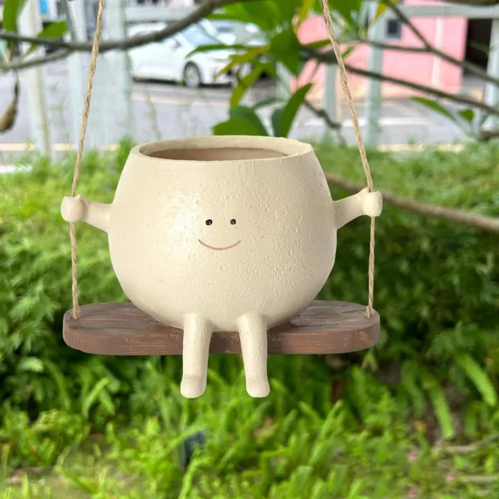 Swing Smiling Face Blomsterpotte | Skanto