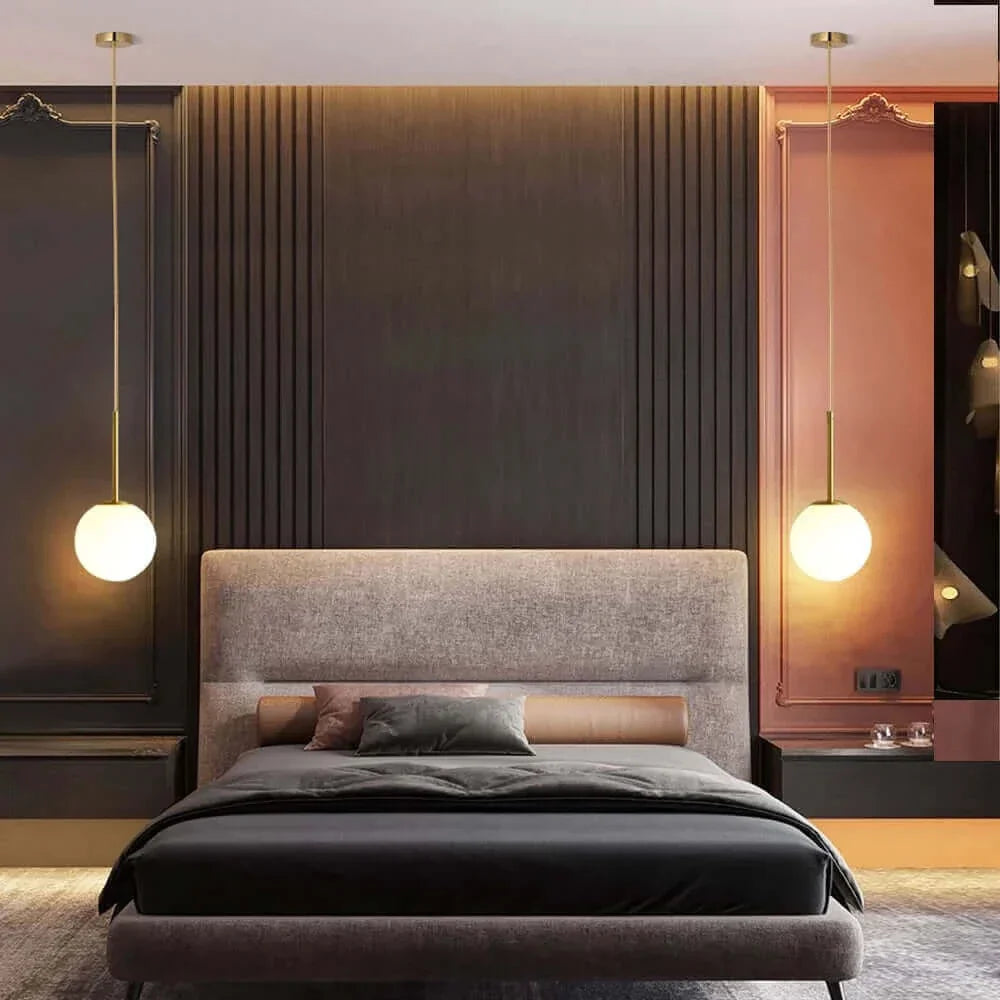 Skanto | Mid-Century Modern Glass Ball Pendant Light