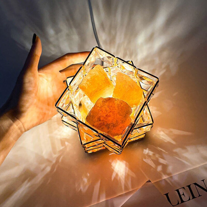 Crystal Room Mood Ambient Geo Shimmer Cube Light | Skanto