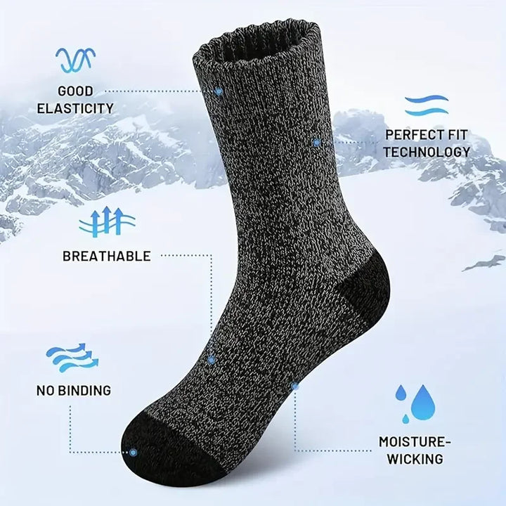 Skanto | Ekstra varme merinoullsokker for fotturer Unisex 38-46